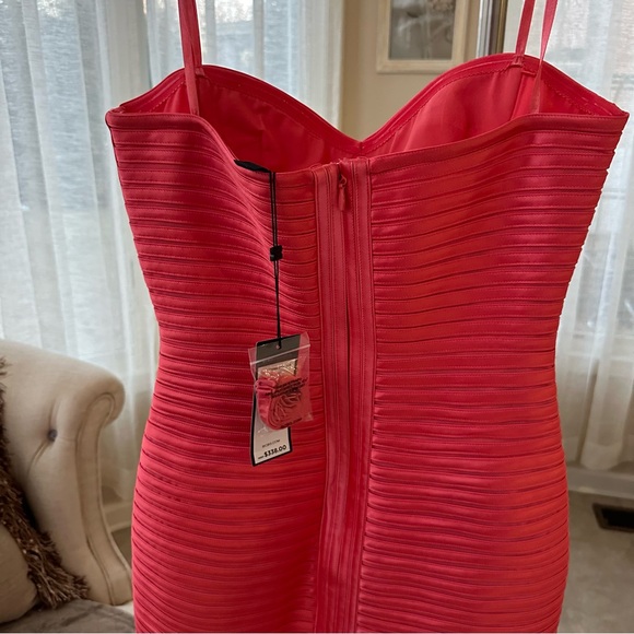 BRAND NEW CORAL REEF BCBG LILLIE BODYCON STRAPLESS DRESS - Picture 10 of 13